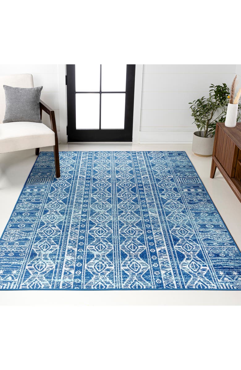 JONATHAN Y Modern Persian Boho Vintage  Area Rug, Alternate, color, Blue/Gray