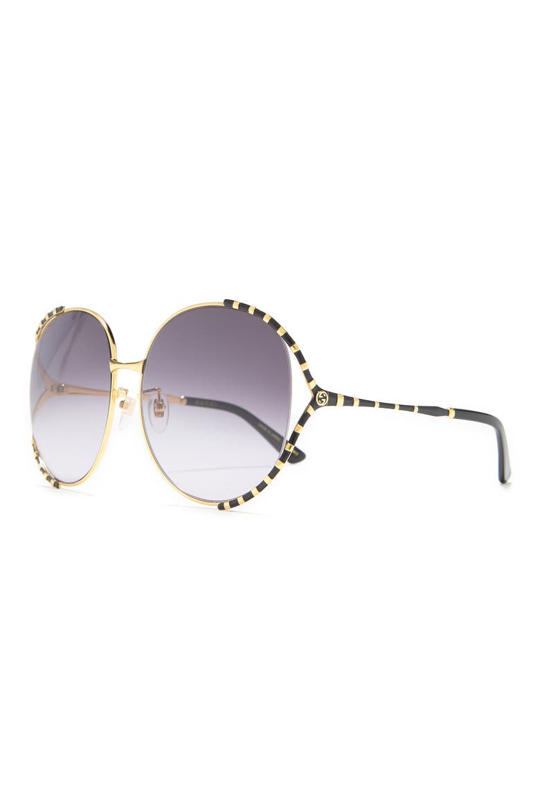 64mm Novelty Sunglasses, Alternate, color, GOLD GOLD GREY