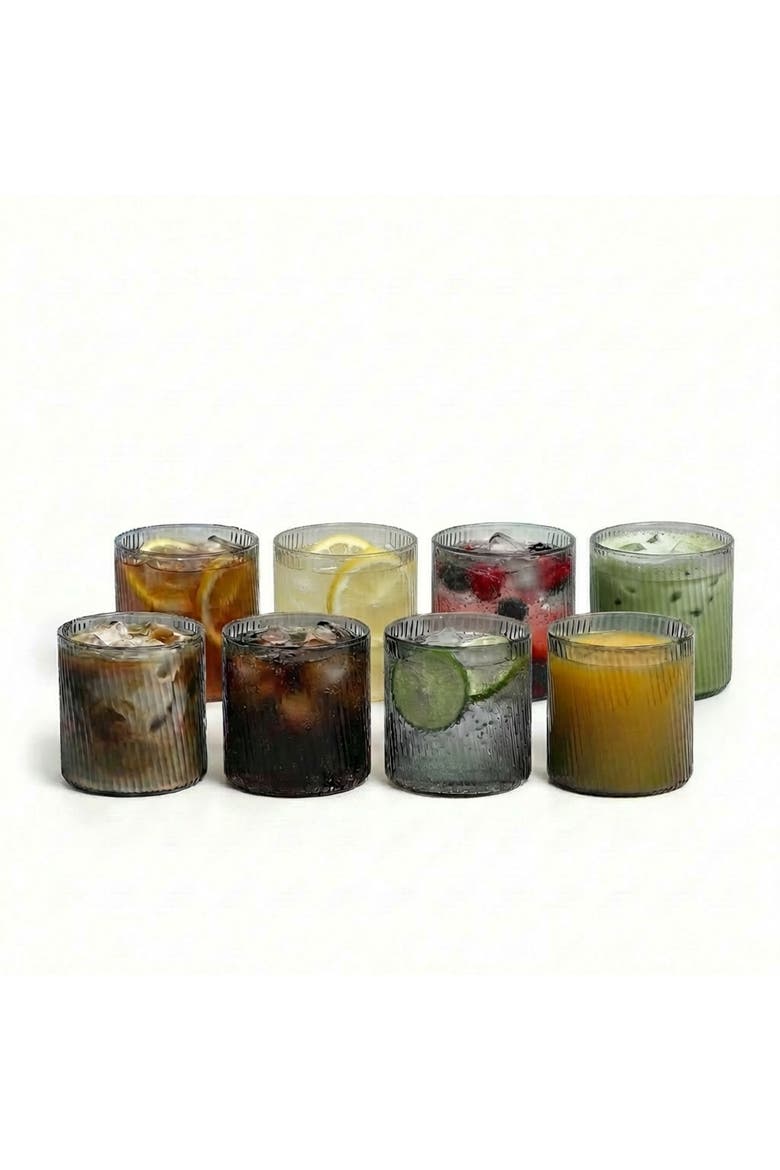 Haven Glassware 8-Piece Set, Borosilicate Glass, Main, color, Grey