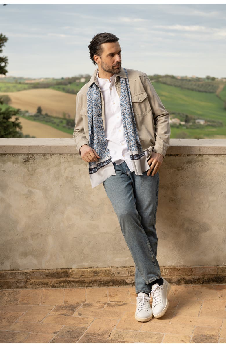 Elizabetta Elba - Silk Scarf for Men, Alternate, color,