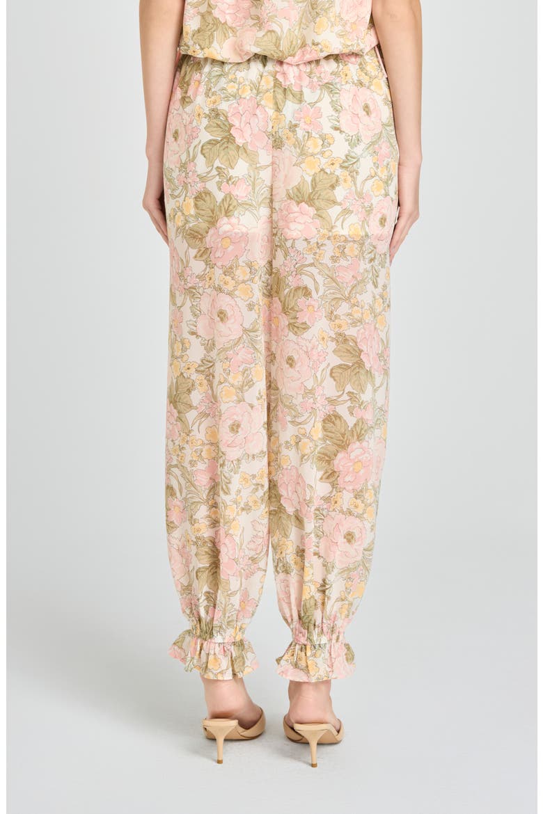 Jasmine Floral Semisheer Balloon Pants, Alternate, color, BLUSH FLORAL