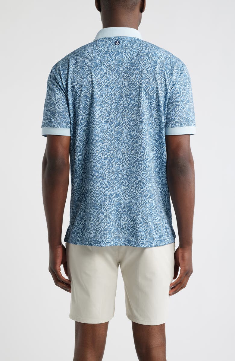 Swannies Lagoon Piqué Performance Golf Polo, Alternate, color, Twilight