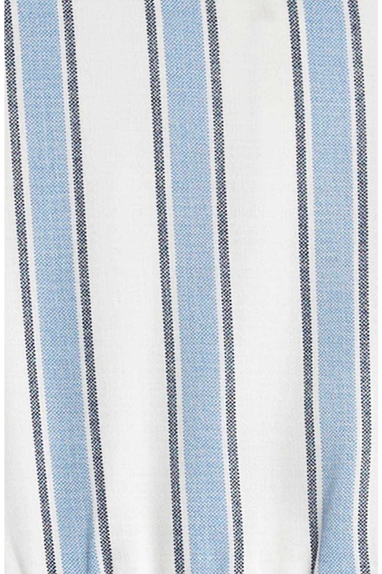 Kids' Stripe Sleeveless High-Low Cutout Dress, Alternate, color, WHITE