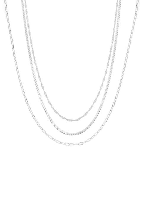 18K Gold Plated Sterling Silver Bestselling Modern Necklace Set Gift Idea