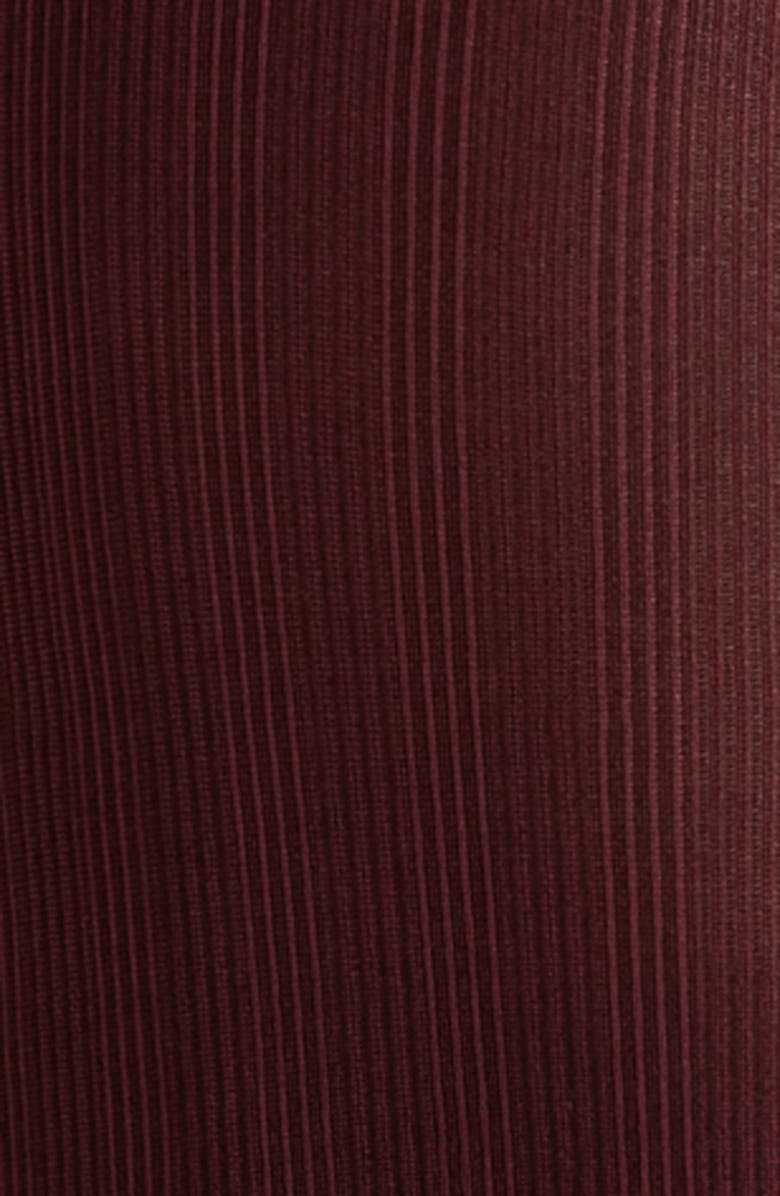 Nordstrom Two-Tone Stripe Mesh Tights, Alternate, color, Burgundy Royale