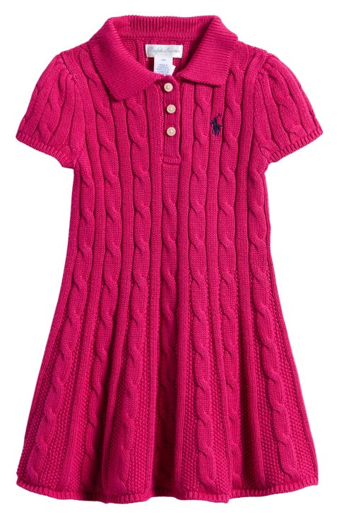 Cotton Cable Polo Dress