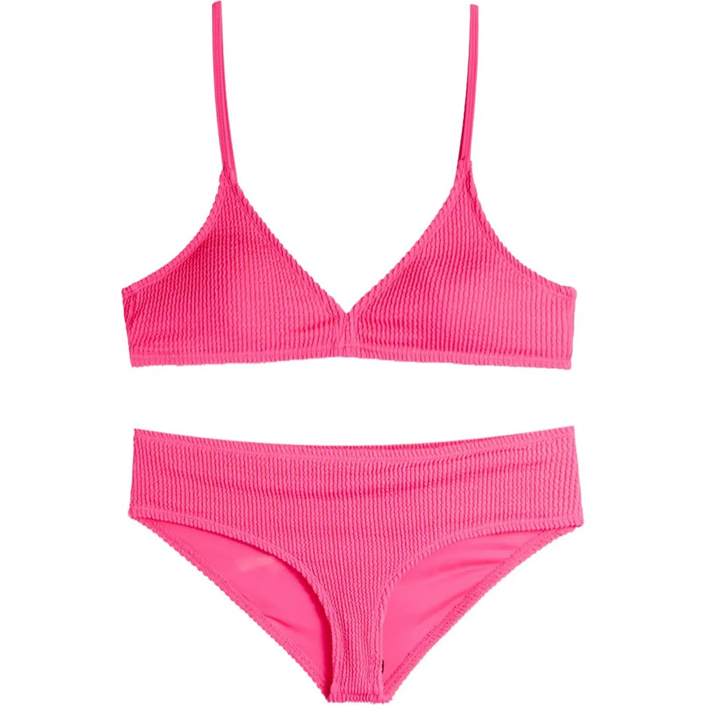 LIMEAPPLE LIMEAPPLE CRINKLE TRIANGLE BIKINI SWIMSUIT