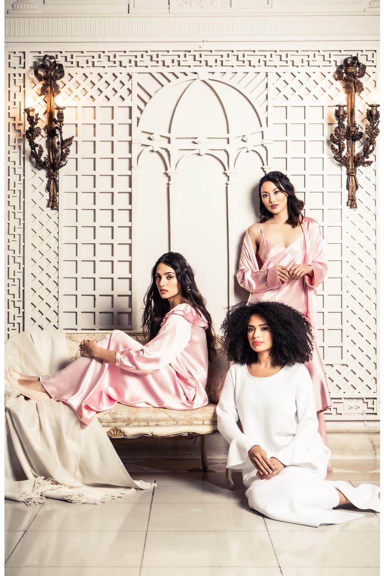 Silk Robe, Alternate, color, PINK