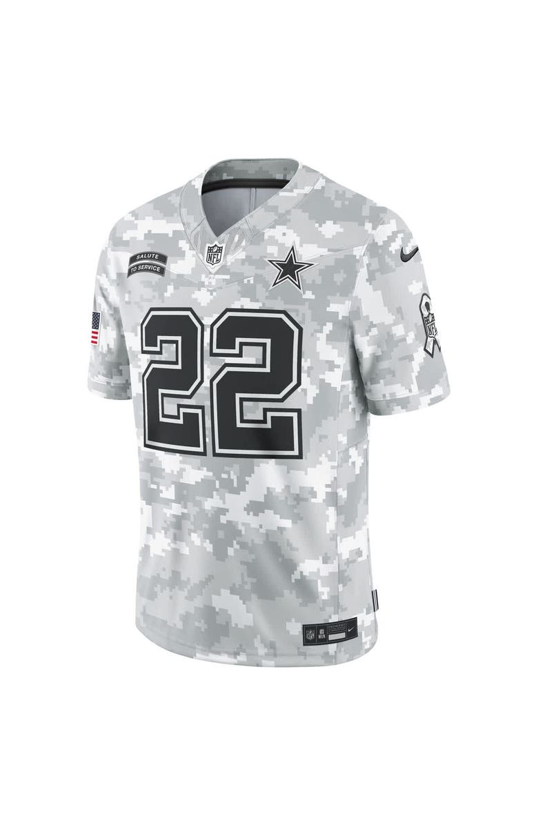 Nike Men's Nike Emmitt Smith Arctic Camo Dallas Cowboys 2024 Salute to Service Retired Player Limited Jersey, Alternate, color, 