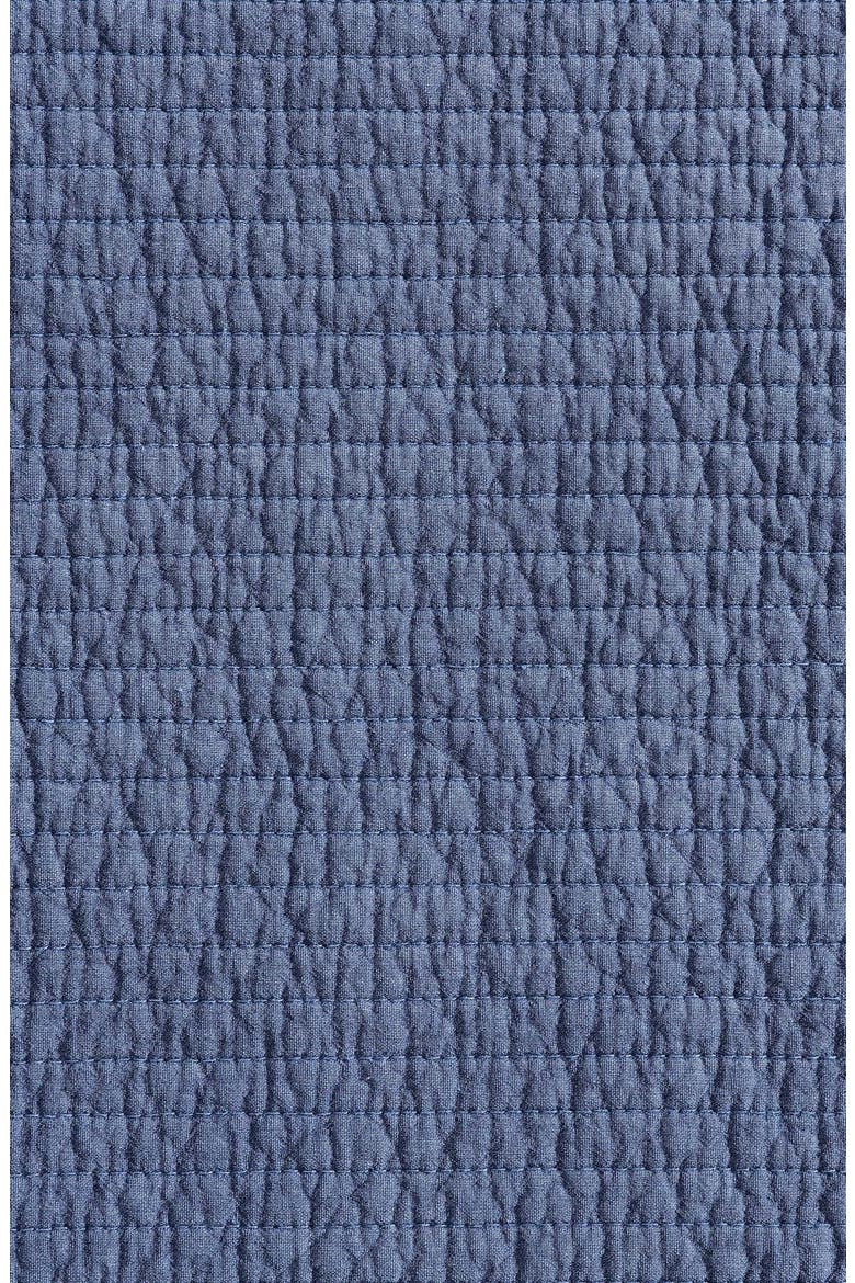 Seashore Stitch Cotton King Quilt Sham Set, Alternate, color, NAVY