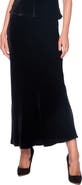Susana Monaco Velvet Bias Cut Skirt