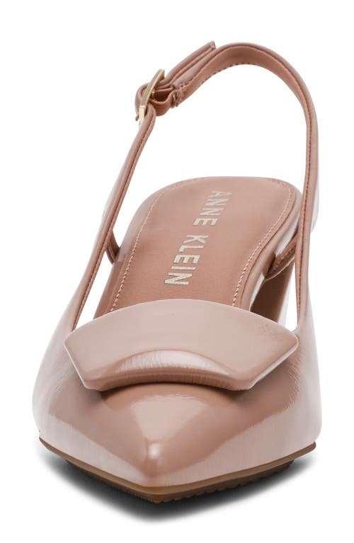 Anne Klein Renatta Slingback Pointed Toe Pump In Neutral