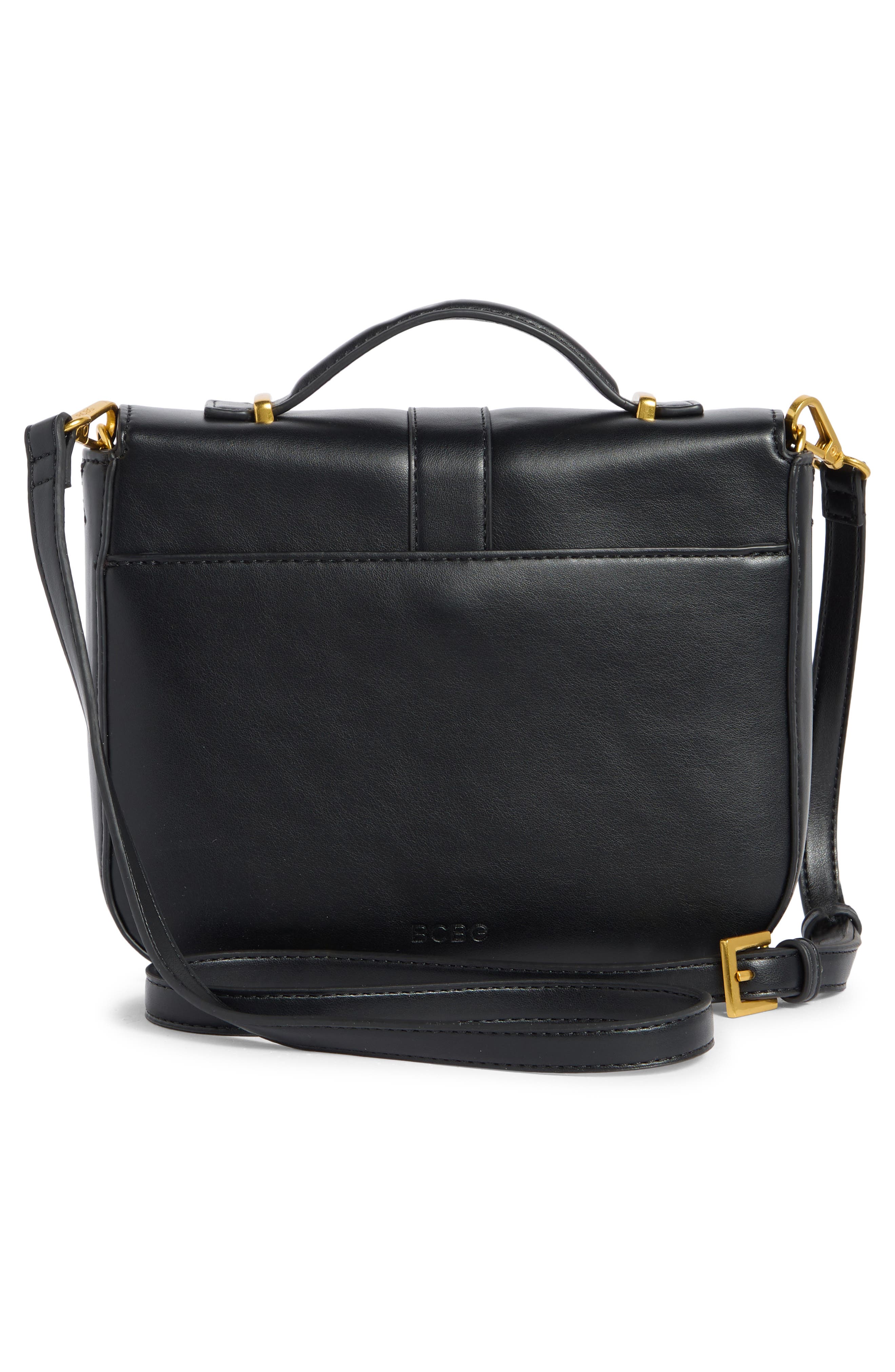 BCBG Double Bar Crossbody Bag, Alternate, color, Black