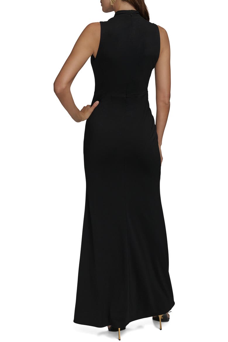 Sleeveless Gown, Alternate, color, BLACK