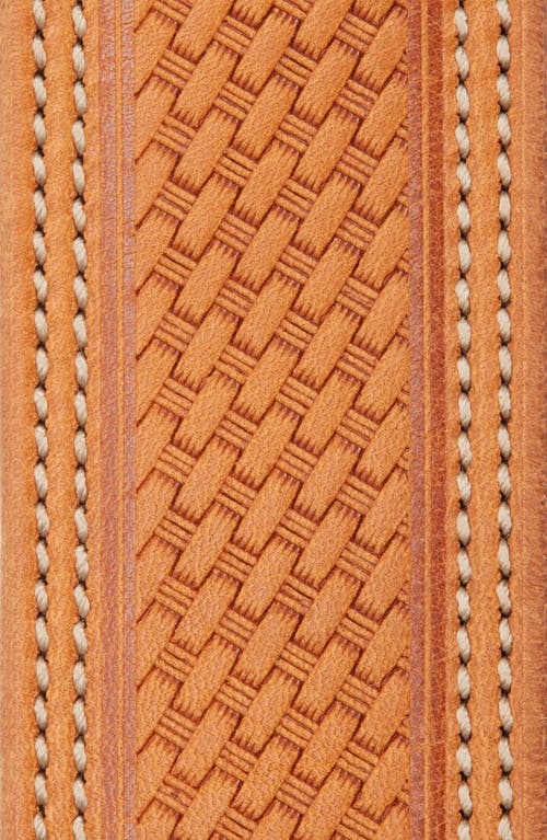 Ralph Lauren Purple Label Vaccheta Leather Belt In Brown