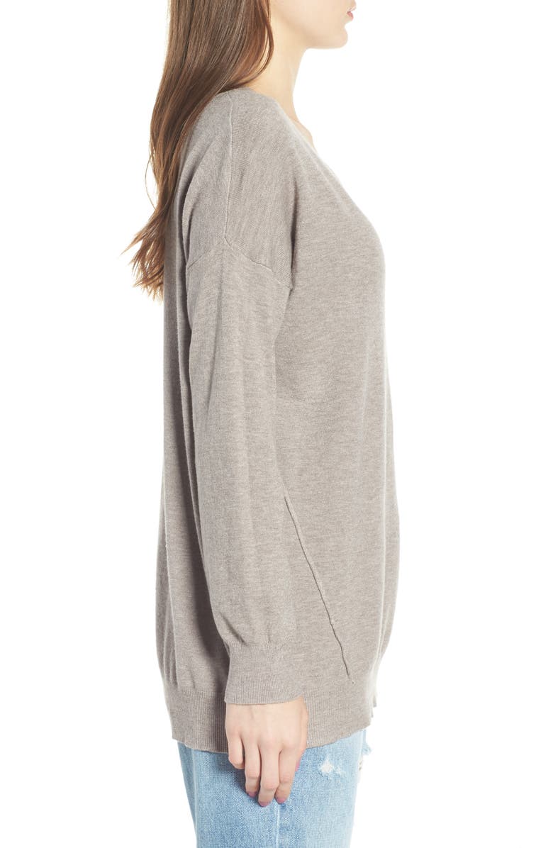 Dreamers by Debut Exposed Seam Sweater, Alternate, color,