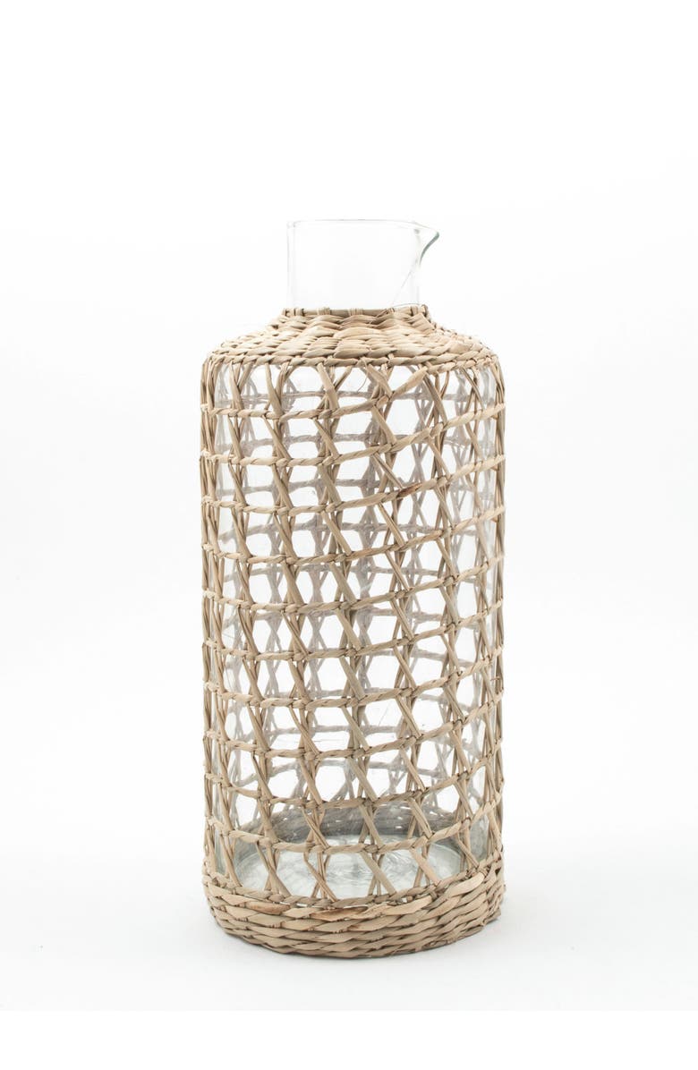 Be Home Seagrass Cage Carafe, Main, color, NO COLOR
