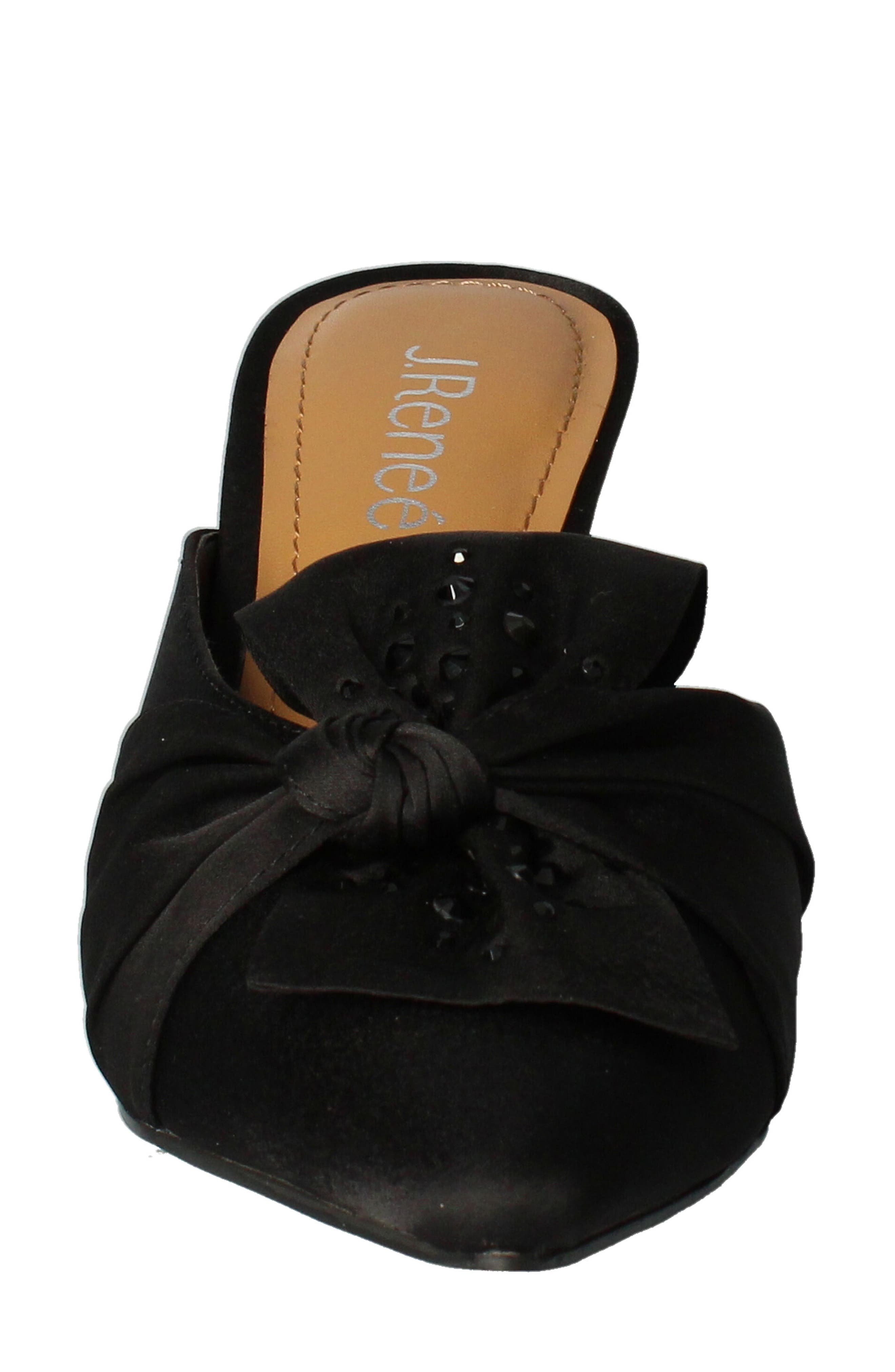 J. Reneé Mianna Kitten Heel Pointed Toe Mule, Alternate, color, Black