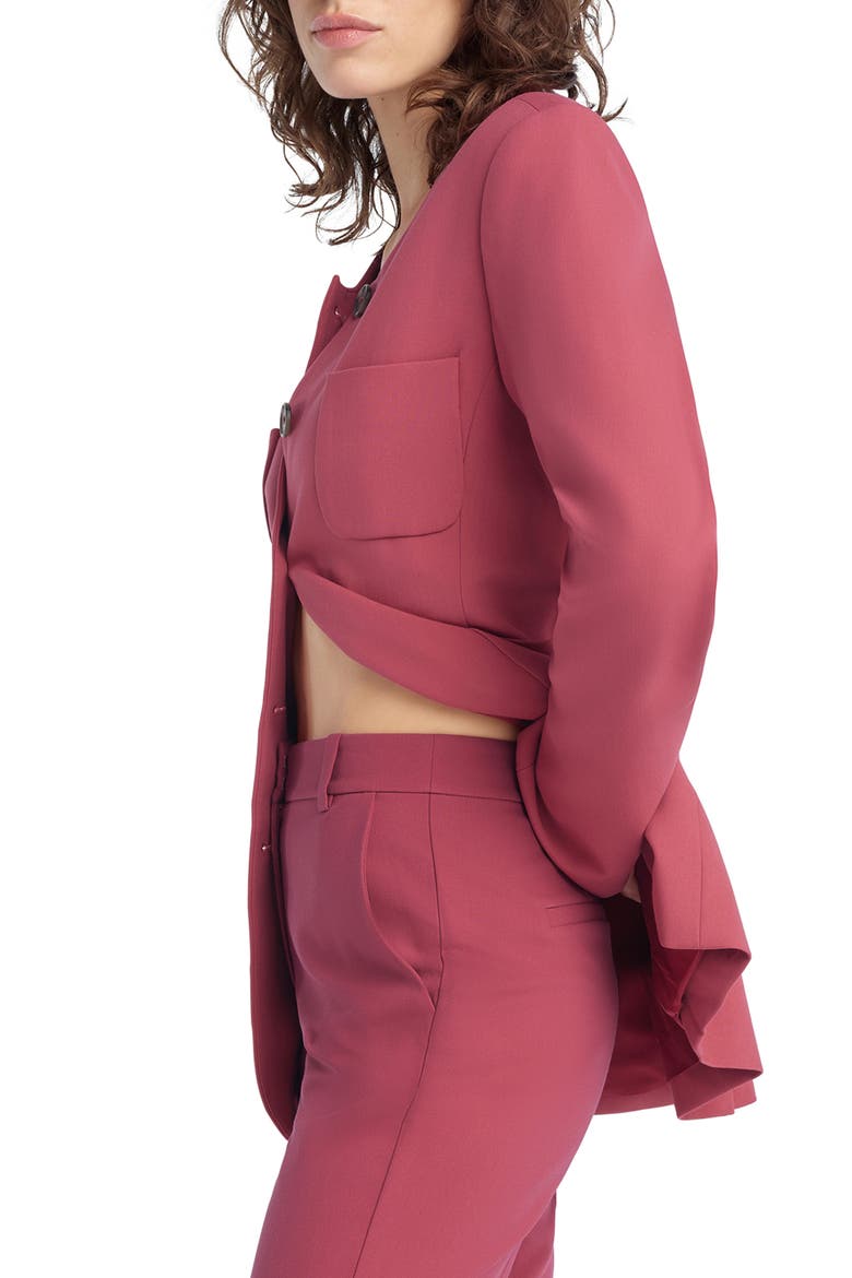 The Busy Jacket, Alternate, color, EARTH RED