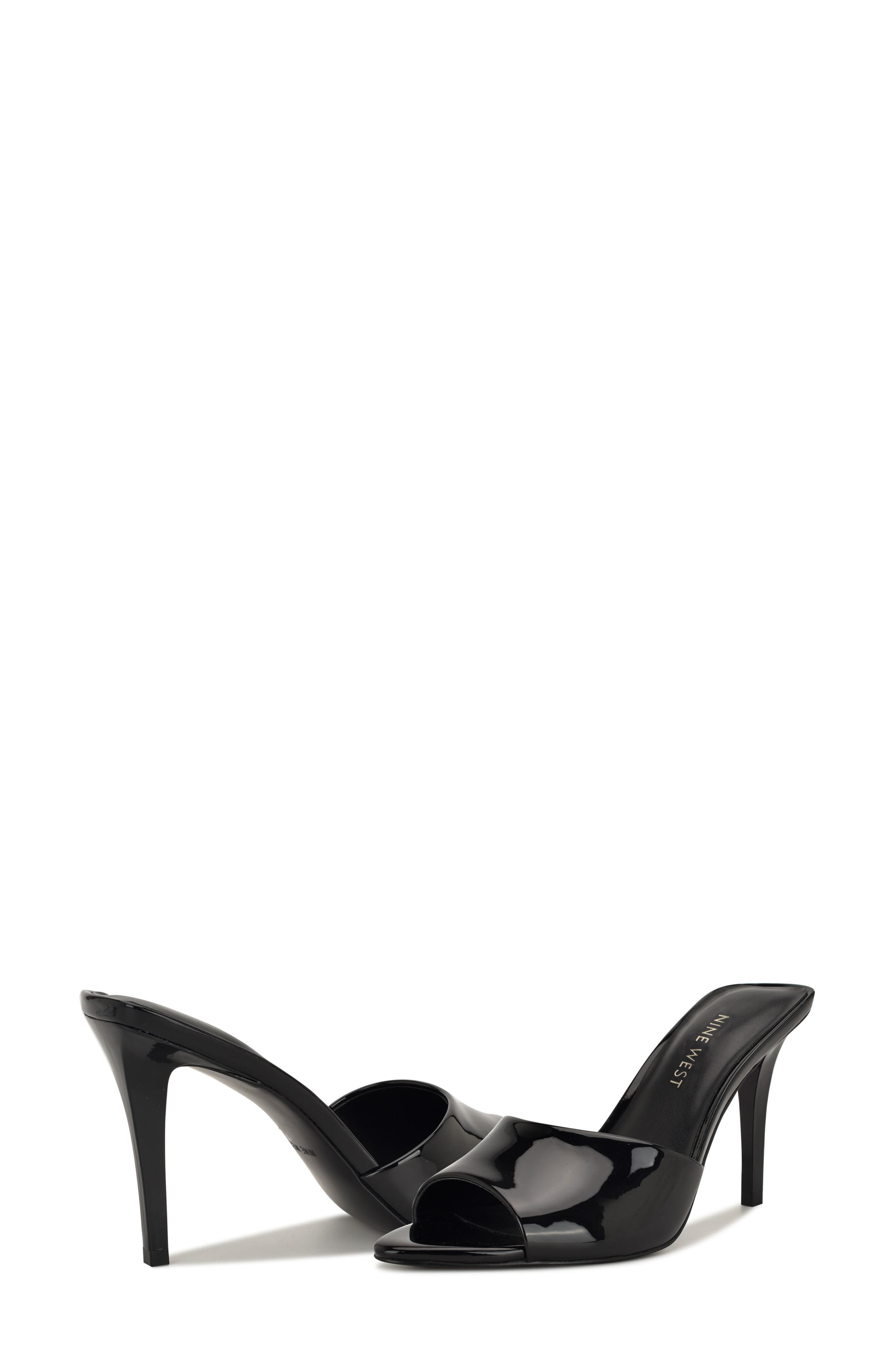 Nine West Huntris Slide Sandal, Alternate, color, Black