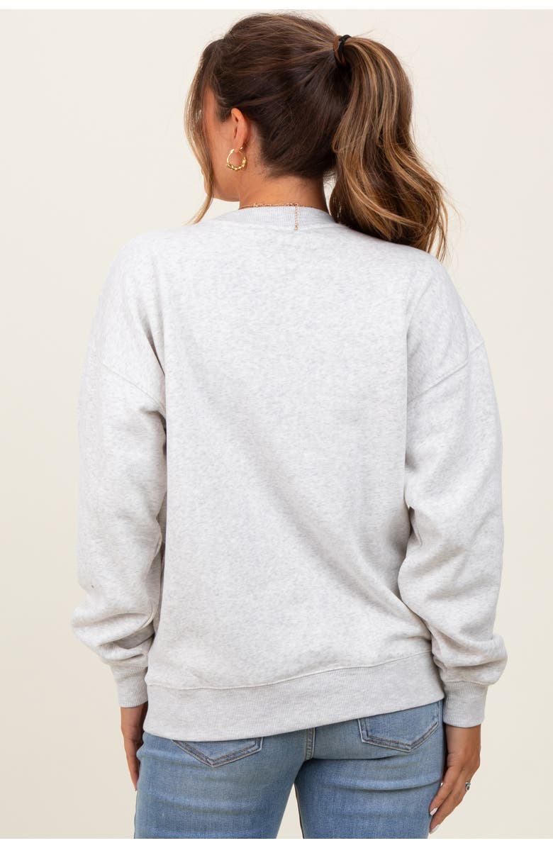 PinkBlush Fleece Crew Neck Relaxed Fit Sweatshirt, Alternate, color, 