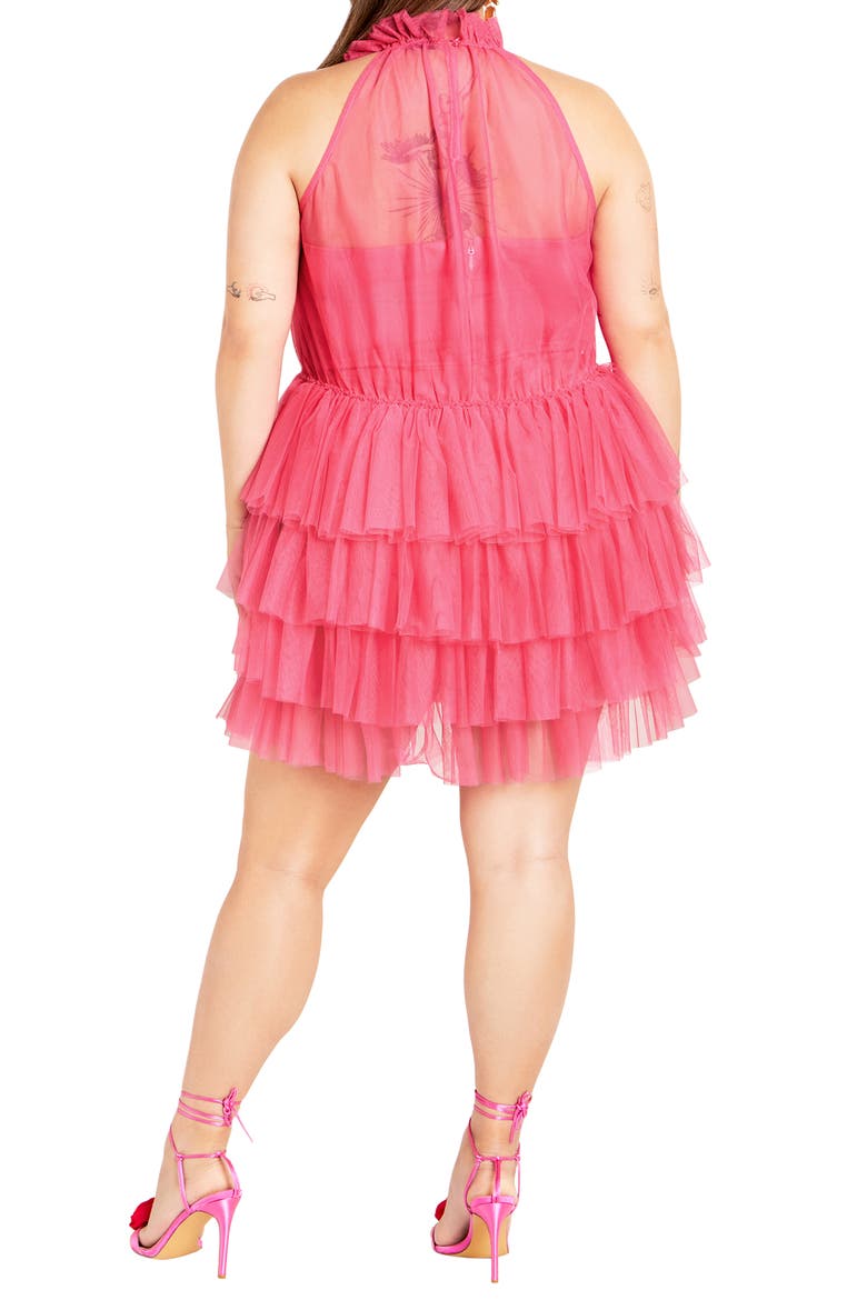 Jude Ruffle Minidress, Alternate, color, FLOSS