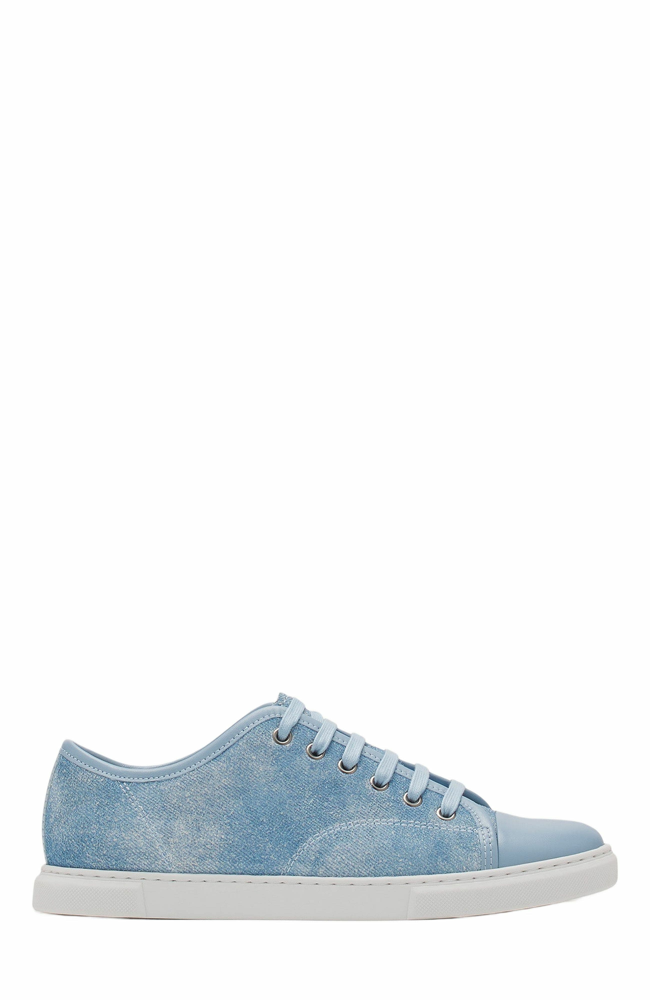 Lanvin Dbb1 Sneakers In Faded Denim For Women, Main, color, 