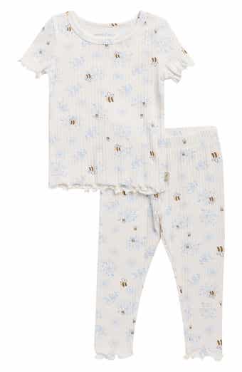 Poppy & Clay Fitted Stretch Organic Cotton Two-Piece Pajamas