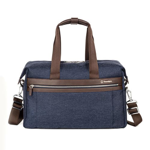 Travelpro Platinum Elite Carry On Soft Travel Underseat Tote Bag In True Navy Blue
