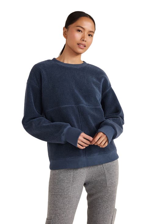 Faux-Shearling Sweatshirt