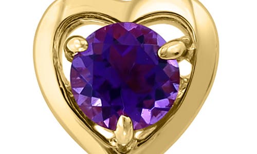 Effy Amethyst Heart Stud Earrings In Pink