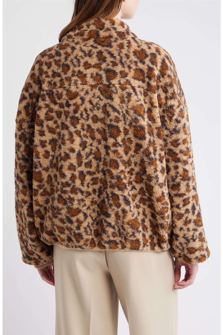 Lucien Leopard Mixed Media Jacket, Alternate, color, COCOA LEOPARD