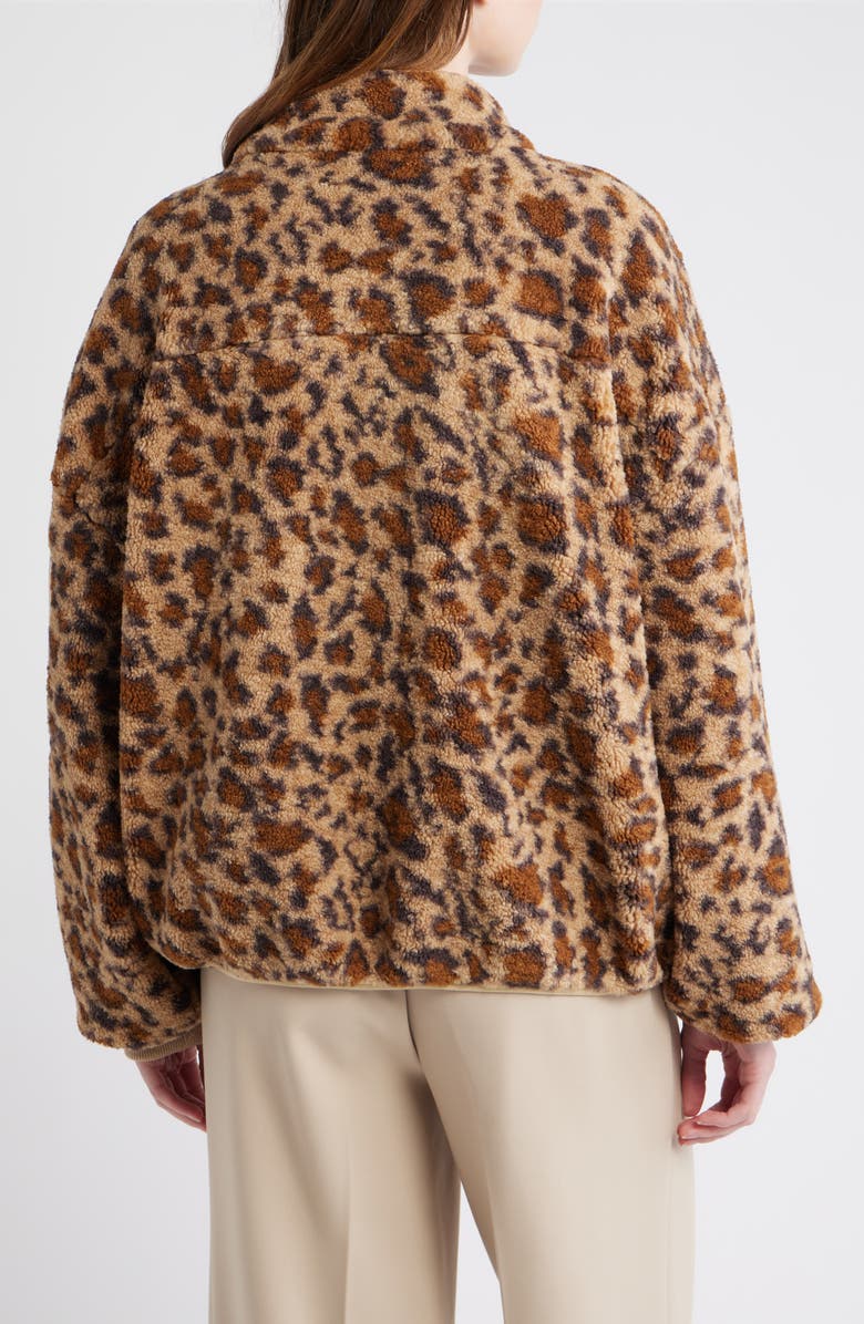 dRA Lucien Leopard Mixed Media Jacket, Alternate, color, Cocoa Leopard