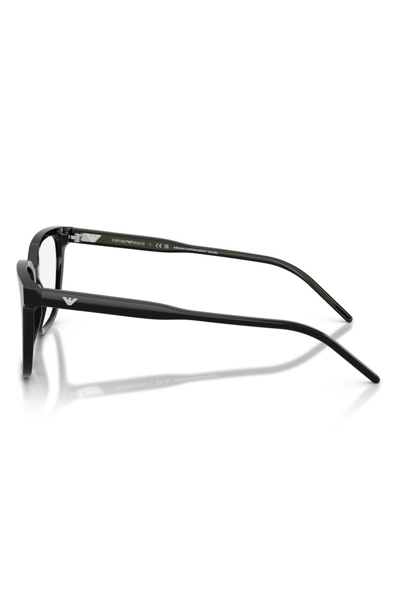 Emporio Armani 54mm Square Optical Glasses, Alternate, color,