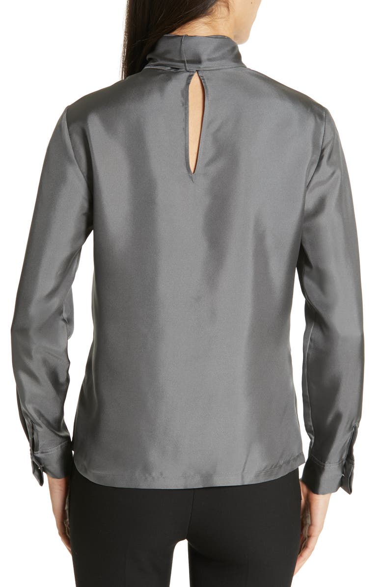 Ted Baker London Marther Tie Neck Silk Blouse, Alternate, color, 
