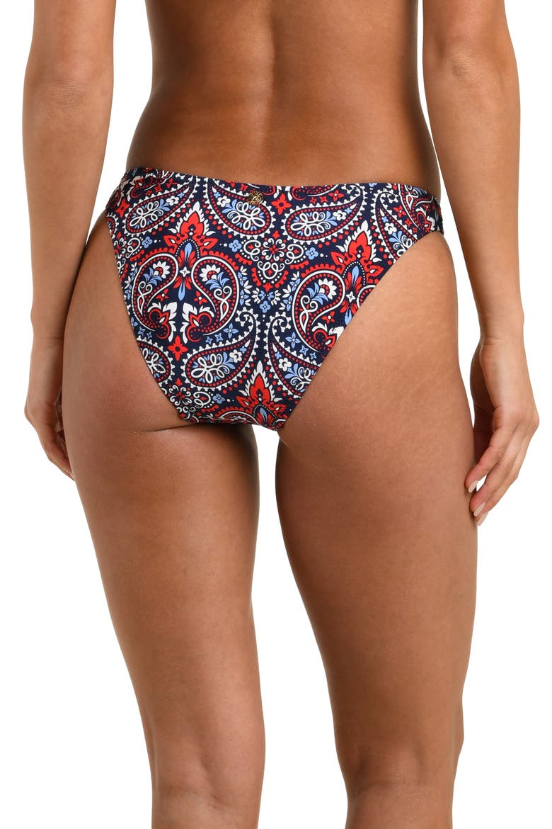 Americana Paisley French Cut Bikini Bottoms, Alternate, color, BLUE MULTI