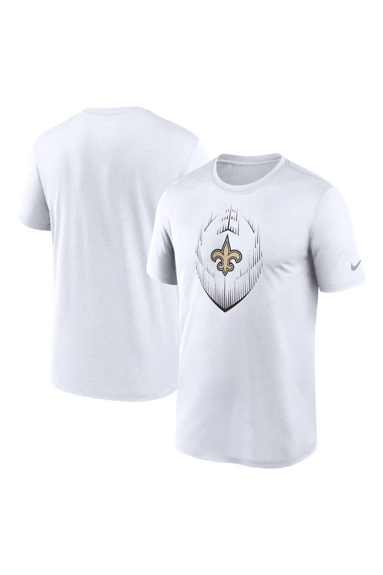 Men's Nike White New Orleans Saints Primetime Legend Icon Performance T-Shirt, Main, color, White