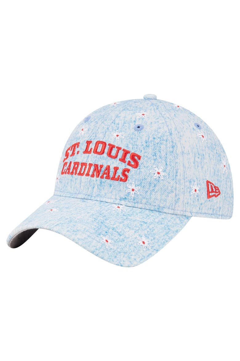 Women's New Era  Light Blue St. Louis Cardinals Daisy All Over 9TWENTY Adjustable Hat, Alternate, color, Light Blue