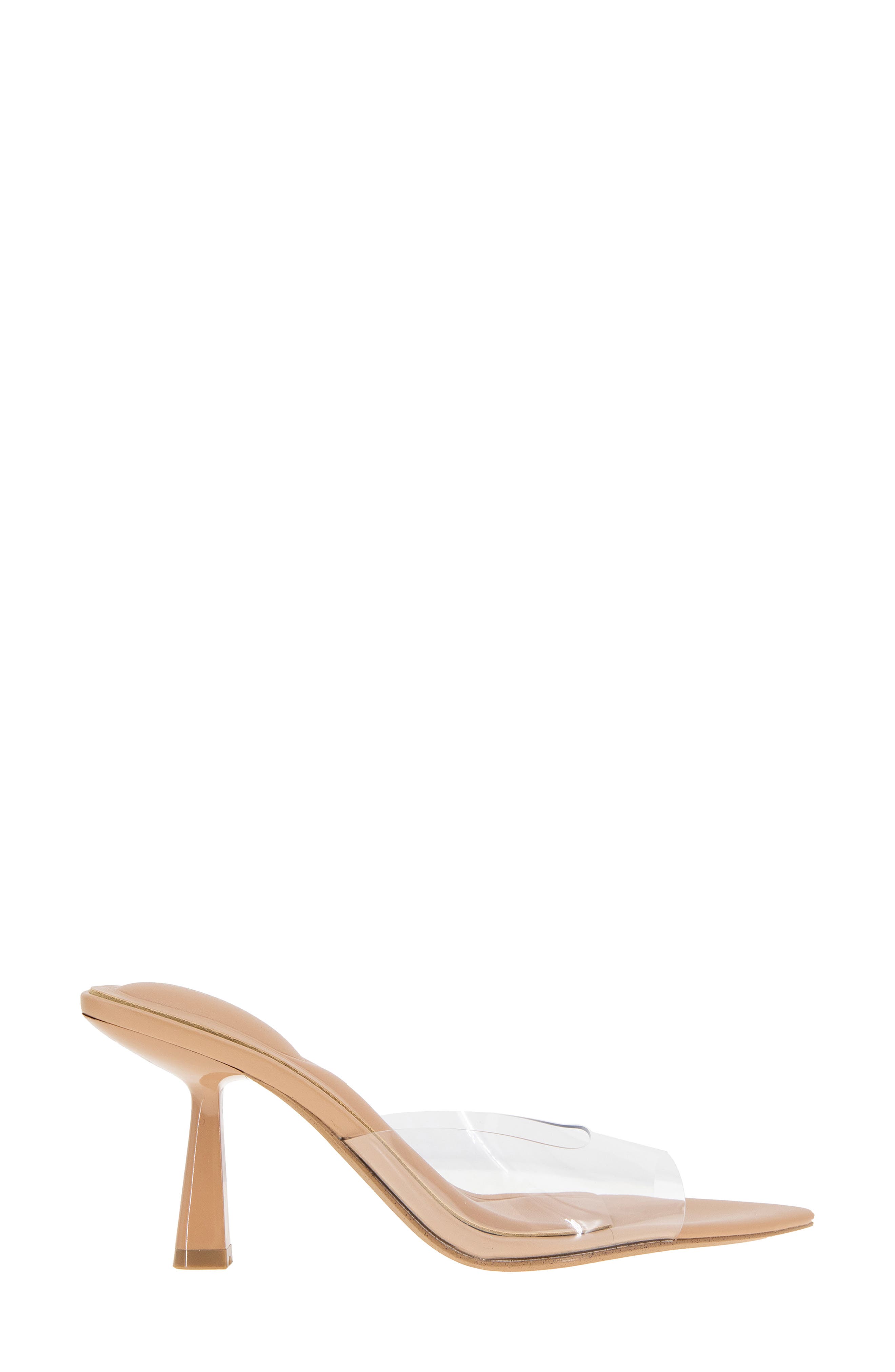 BCBGeneration Ipolo Pointed Toe Sandal, Alternate, color, Clear/ Tan