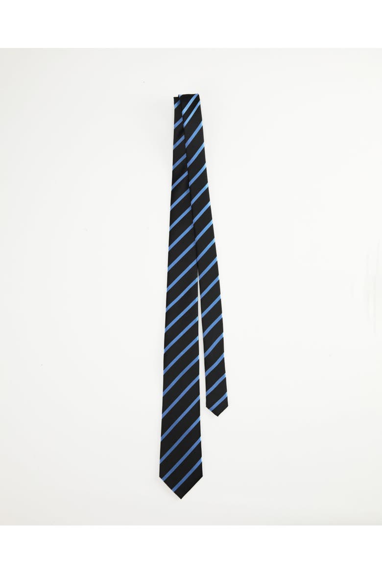 Skyline Striped Silk Jacquard Tie, Alternate, color, Black
