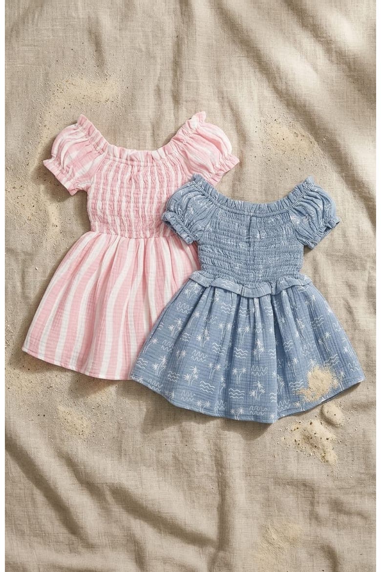 Ivy Cotton Dress, Alternate, color, Pink Stripe