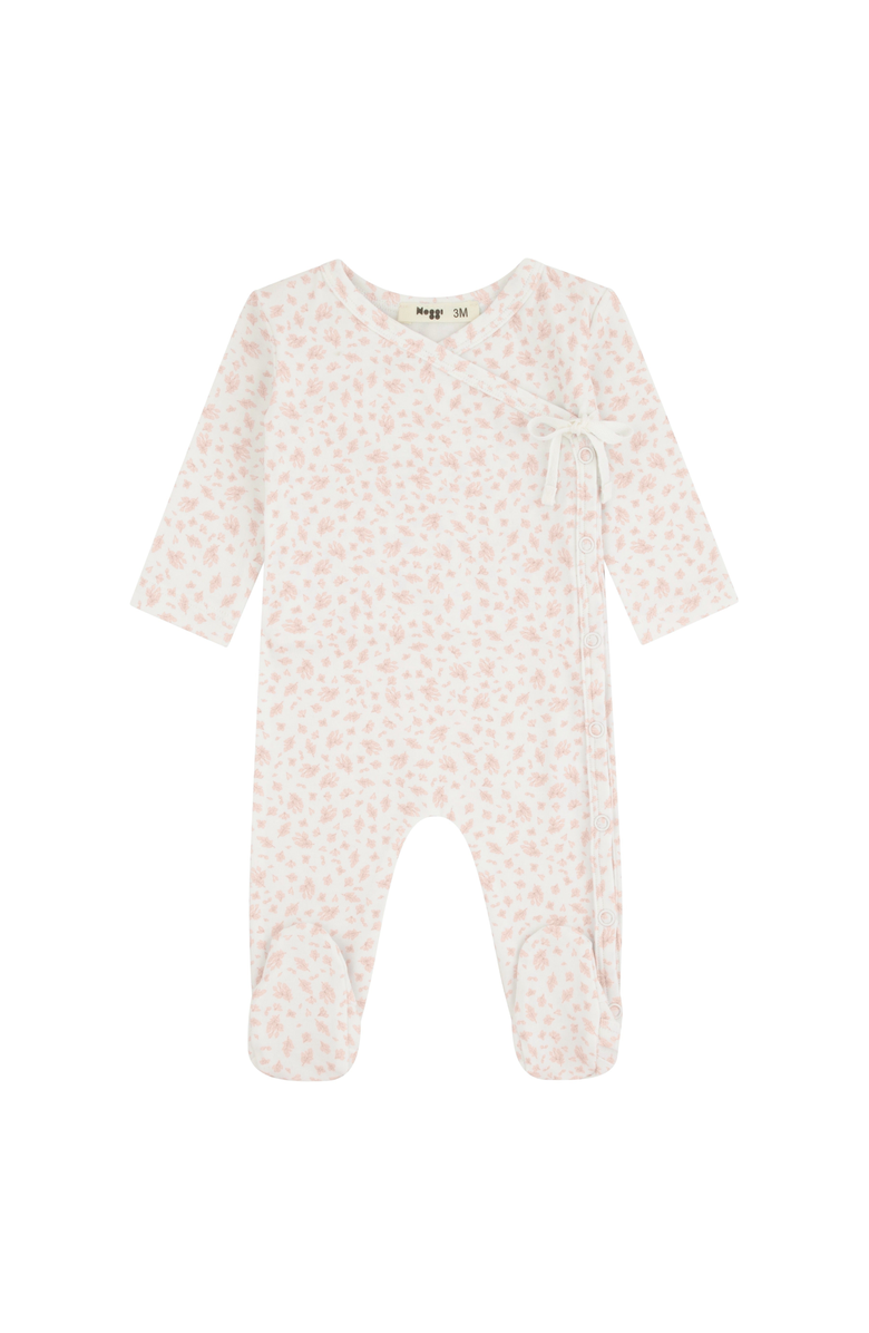 NoggiWear Floral Printed Wrap Footie, Main, color, Pink