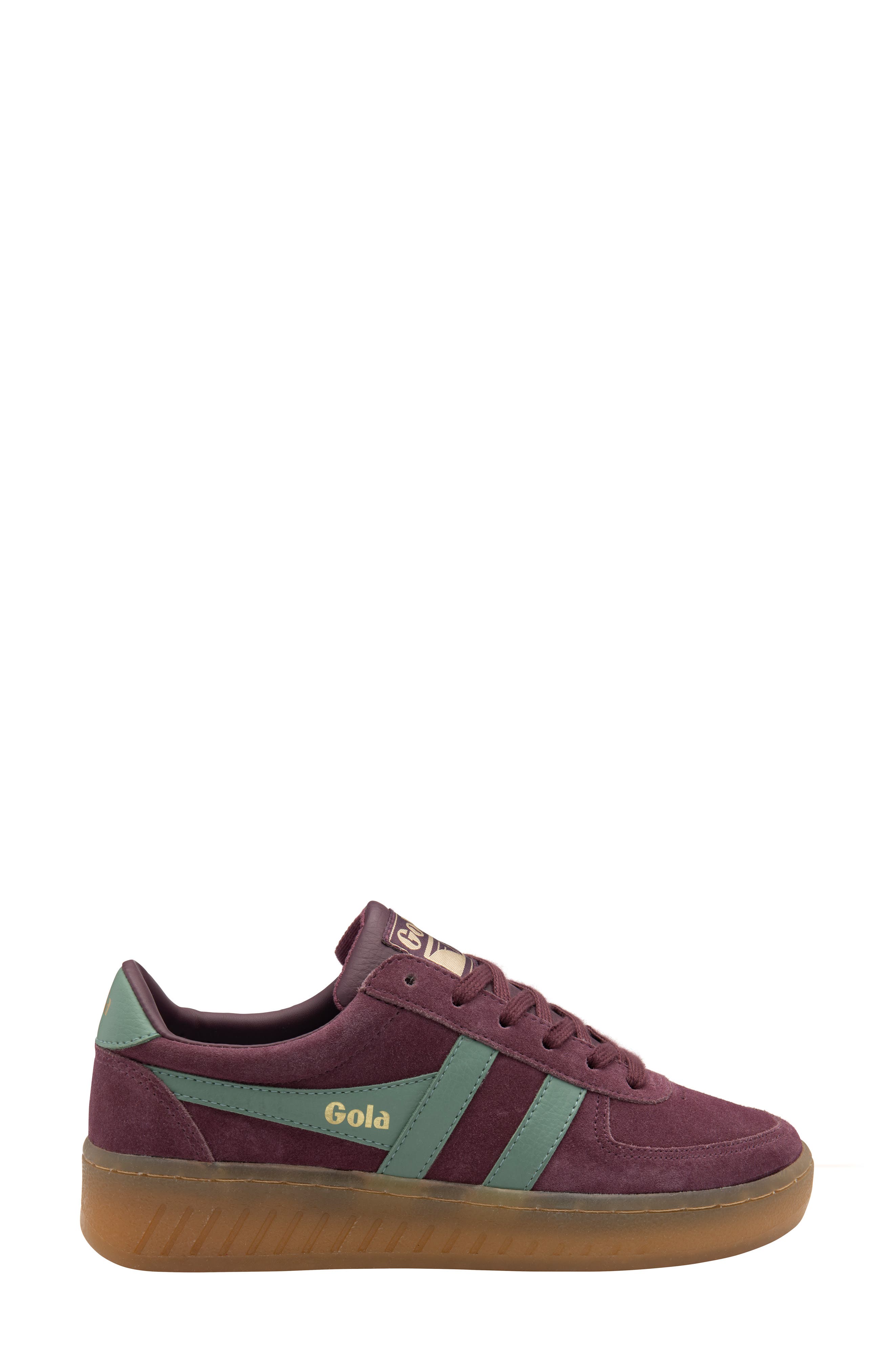 Gola Grandslam Sneaker, Alternate, color, Windsor Wine/ Green Mist/ Gum