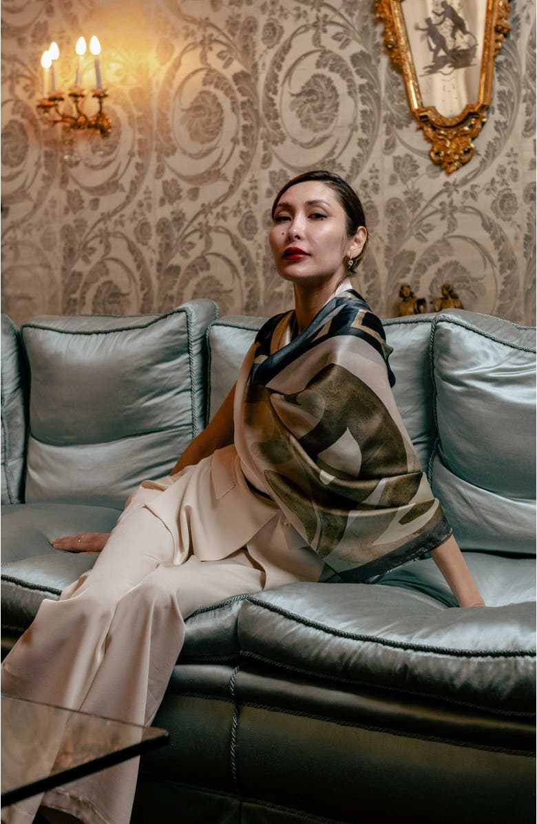 Elizabetta Livia - Silk Scarf Shawl for Women, Alternate, color, 