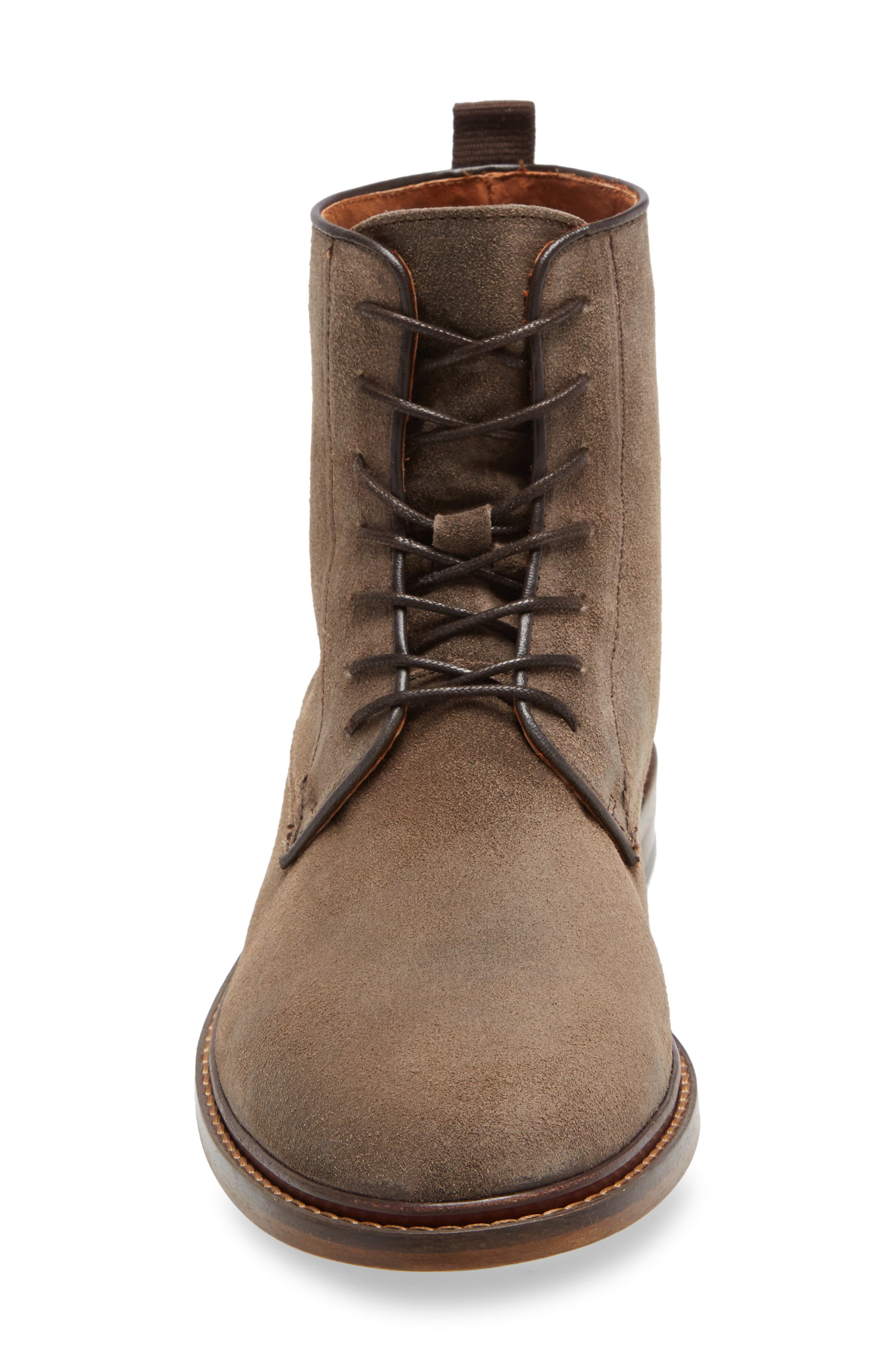 Ned Plain Toe Boot, Alternate, color, TAUPE SUEDE