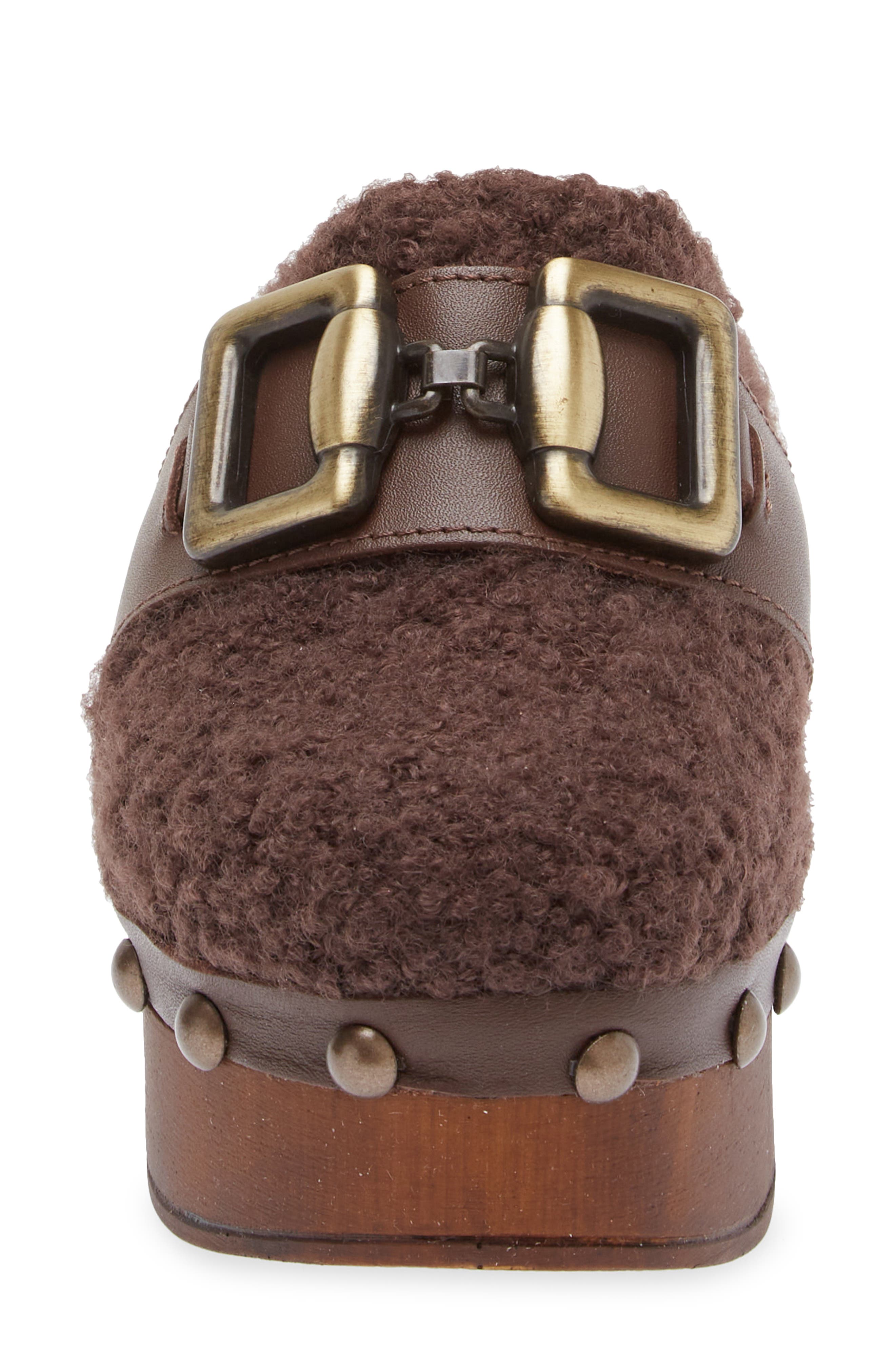 Cordani Winona Faux Shearling Platform Clog, Alternate, color, Cacao/ Cacao