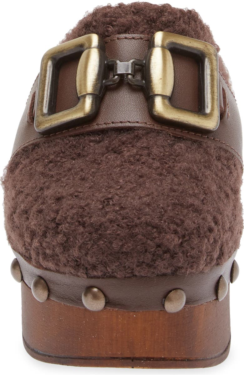 Cordani Winona Faux Shearling Platform Clog, Alternate, color, Cacao/ Cacao