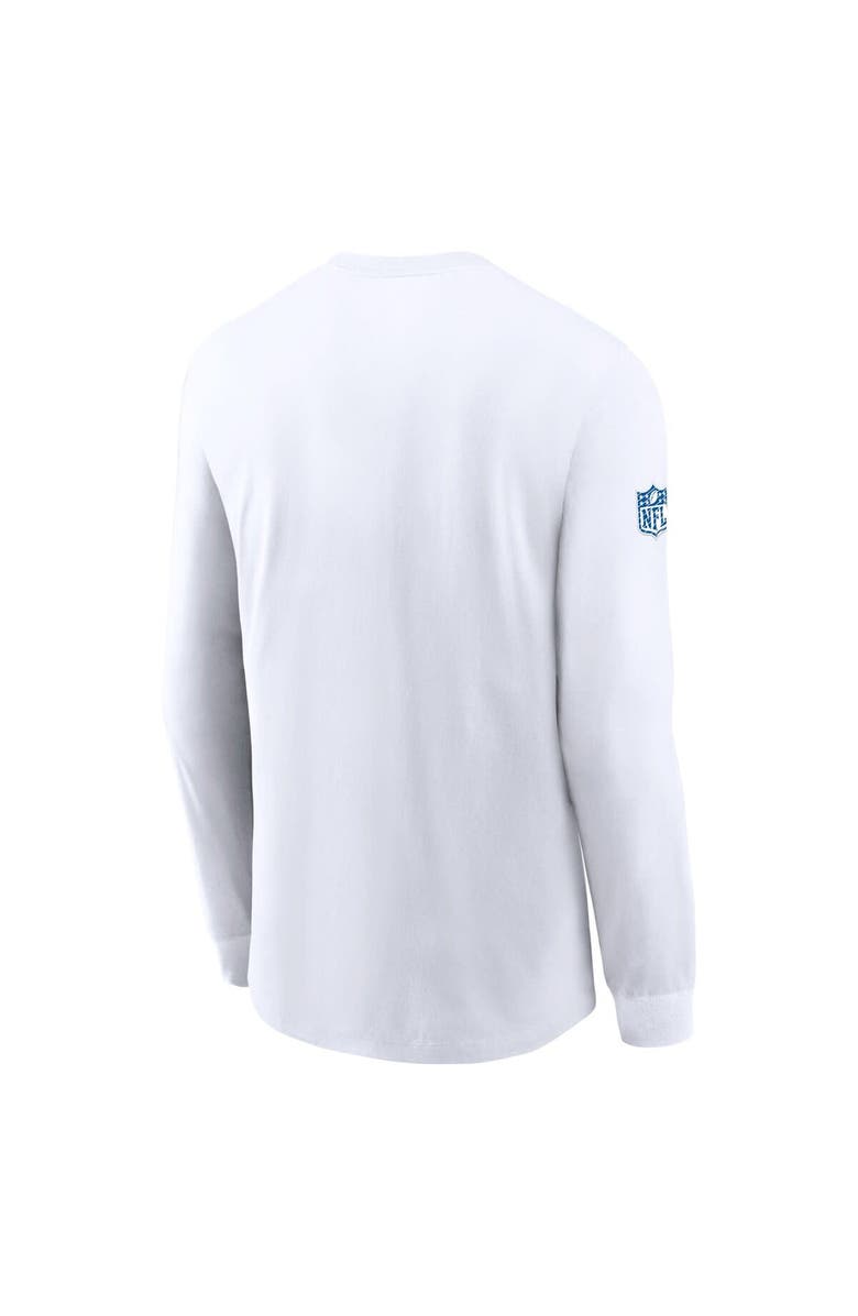 Nike Men's Nike White Indianapolis Colts Sideline Performance Long Sleeve T-Shirt, Alternate, color, 