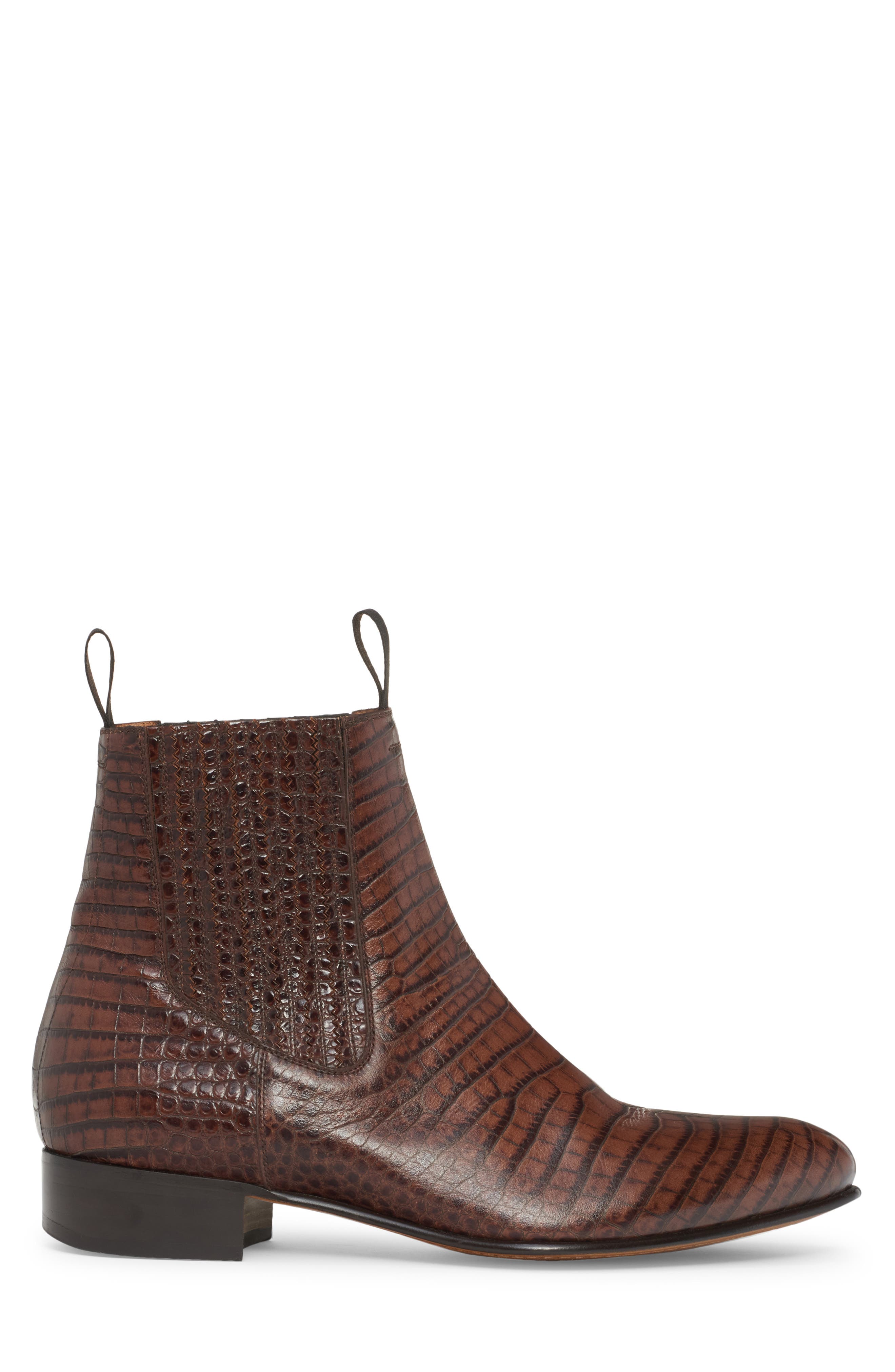 TOM FORD Alligator Embossed Chelsea Boot, Alternate, color, 