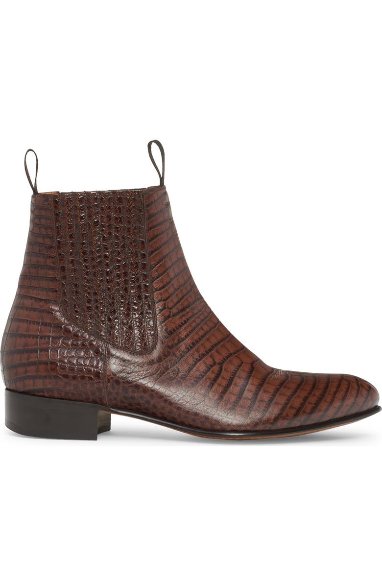 TOM FORD Alligator Embossed Chelsea Boot, Alternate, color,